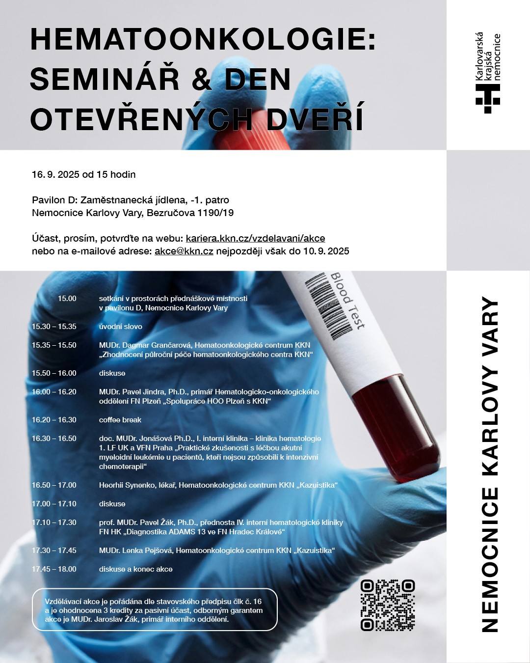 Pozvánka na hematoonko seminář KKN